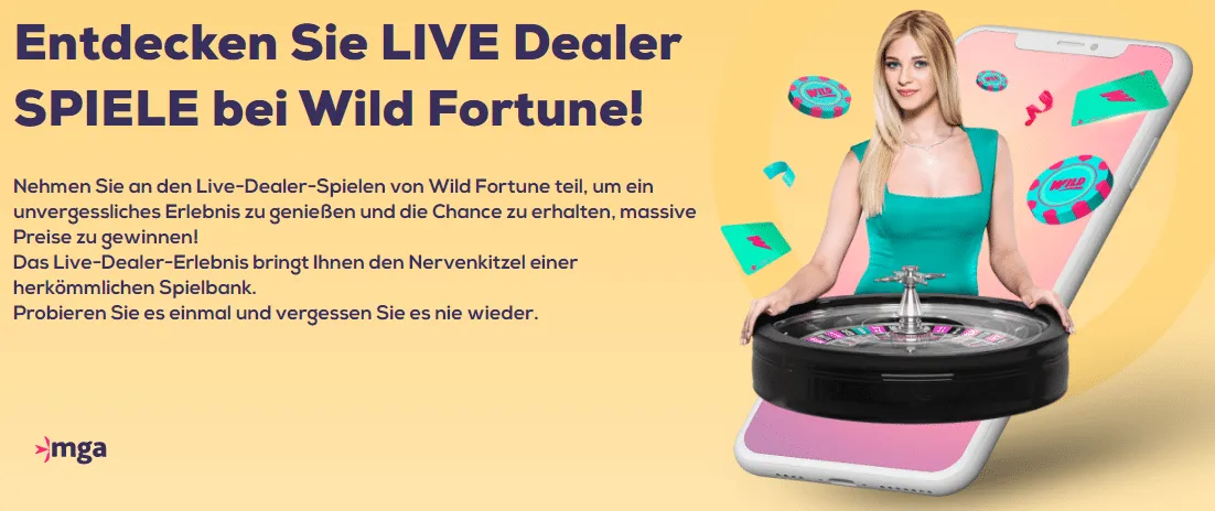 Wild Fortune Casino Live Dealer